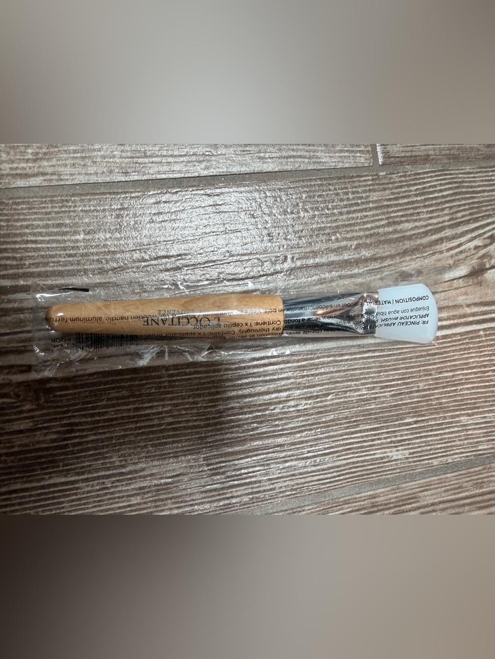 L'OCCITANE Brown and Black Wooden Handle Brush